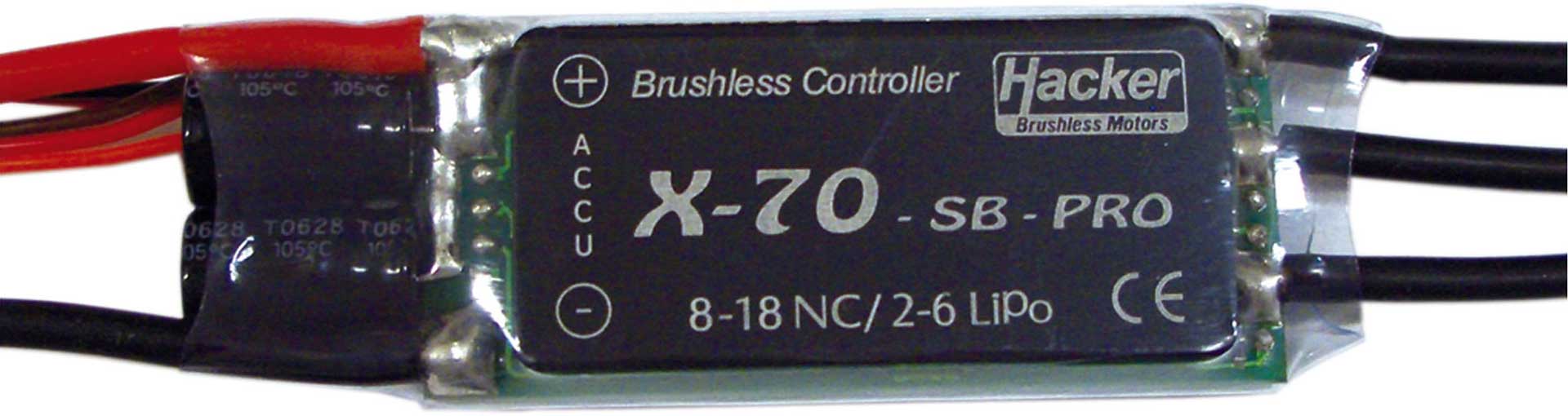 X-70 SB PRO BRUSHLESS REGLER HACKER