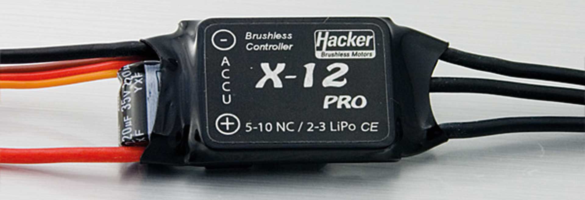 HACKER X-12 PRO BRUSHLESS REGULATOR with BEC