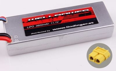 WELLPOWER Batterie lipo  ACCU SE CAR 3600 MAH / 11.1 VOLT 3S 35C