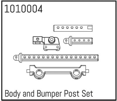 ABSIMA Set of body and bumper brackets