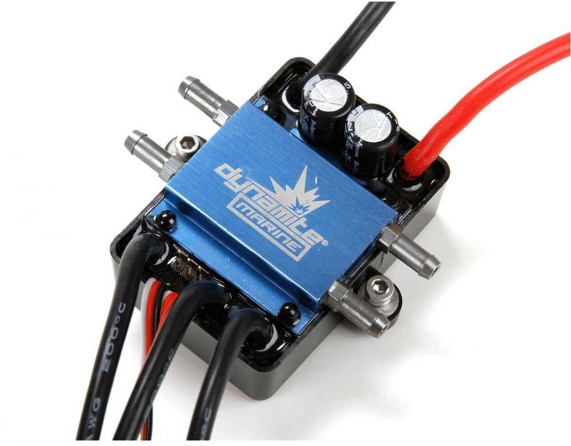 DYNAMITE 120A Brushless Marine ESC 2-6S DUAL CONNECTOR