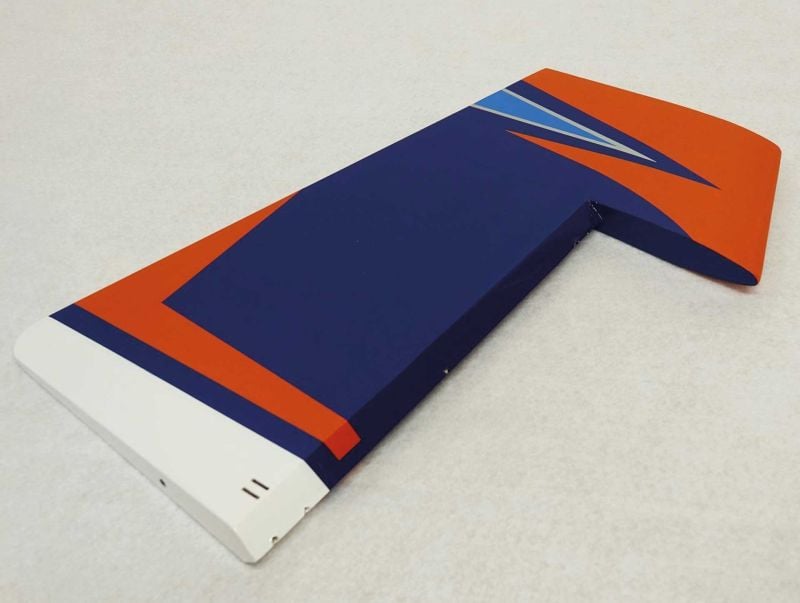 3D HOBBY SHOP SIDE RUDDER EXTRA 330SC 95" E-VERSION BLUE  / ORANGE / WHITE  ARF