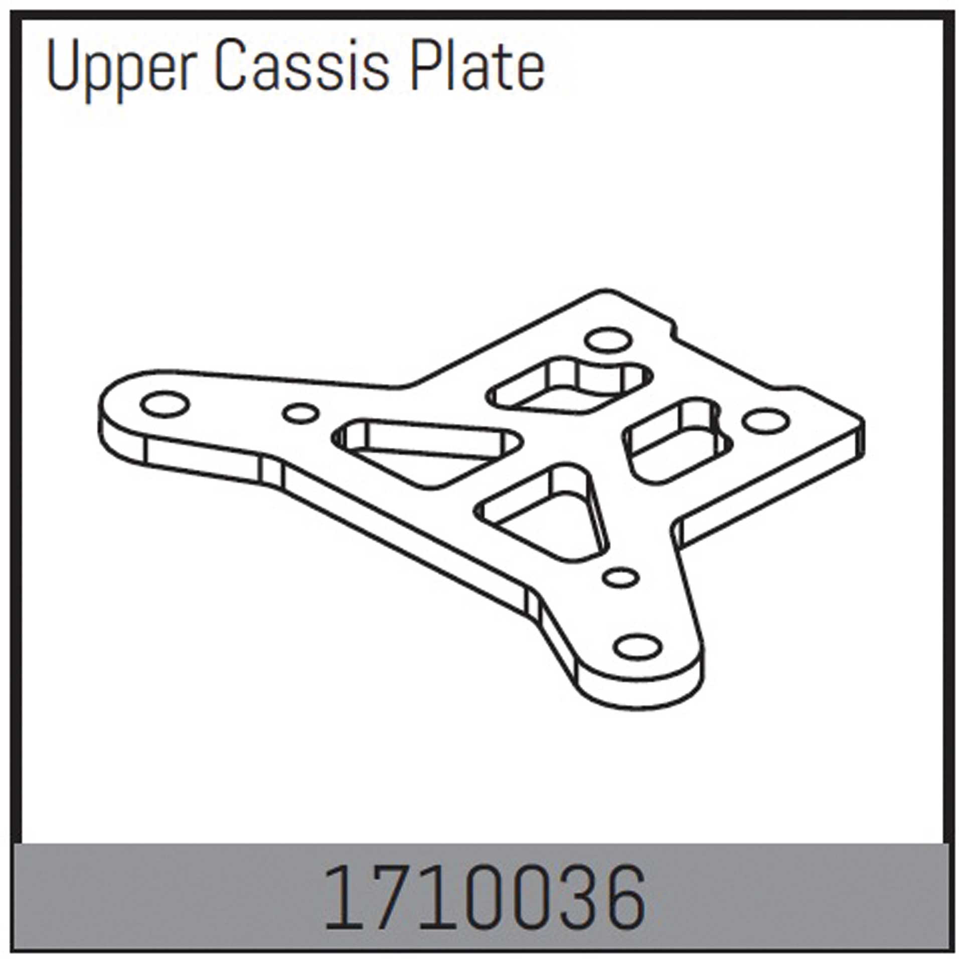 Absima Mamba 7 : Plaque de châssis supérieure