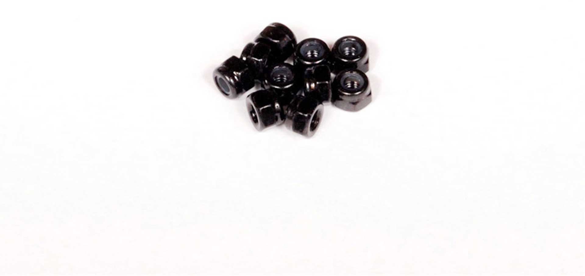 AXIAL AXA1053 Nylon Locking Hex Nut M3 Noir -10