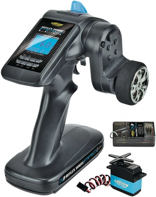 CARSON REFLEX WHEEL PRO 3 LCD 2,4GHZ MARINE  FS 3-CHANNEL TRANSMITTER