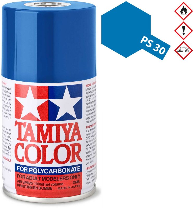 TAMIYA PS-30 Brillant Blau Polycarbonat Spray 100ml