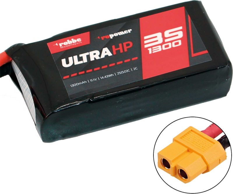 Robbe Modellsport RO-POWER ULTRA HP 1300MAH 11,1 VOLT 3S 25(50)C LIPO AKKU