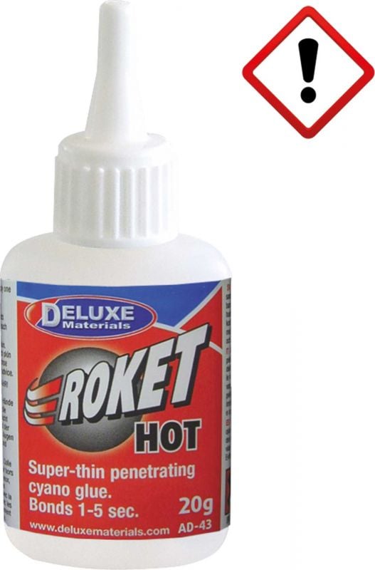 DELUXE ROKET HOT THIN LIQUID INSTANT GLUE 20G