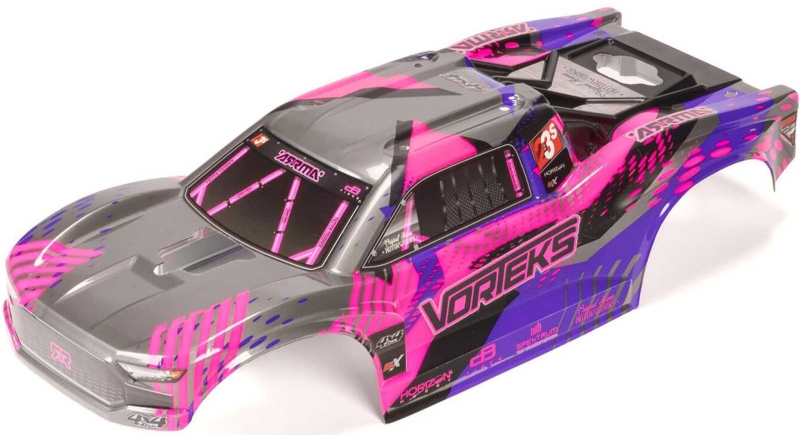 ARRMA VORTEKS Clipless Painted Decaled Body Purple