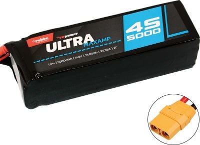 Robbe Modellsport RO-POWER ULTRA MAXAMP 5000MAH 14,8 VOLT 4S 35(70)C LIPO AKKU XT-90