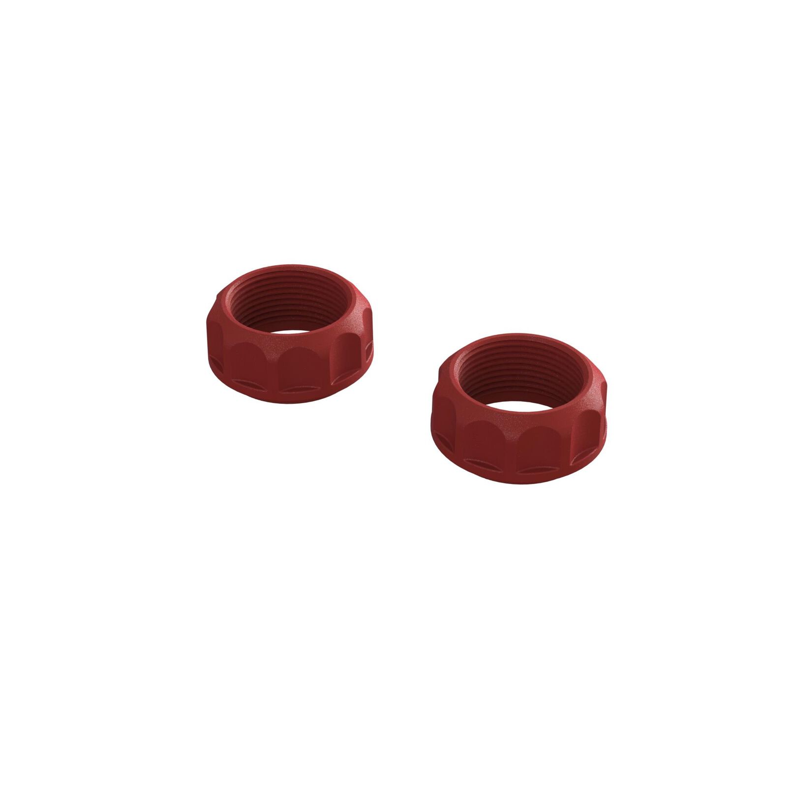 ARRMA Threaded Shock Collar Red (2)