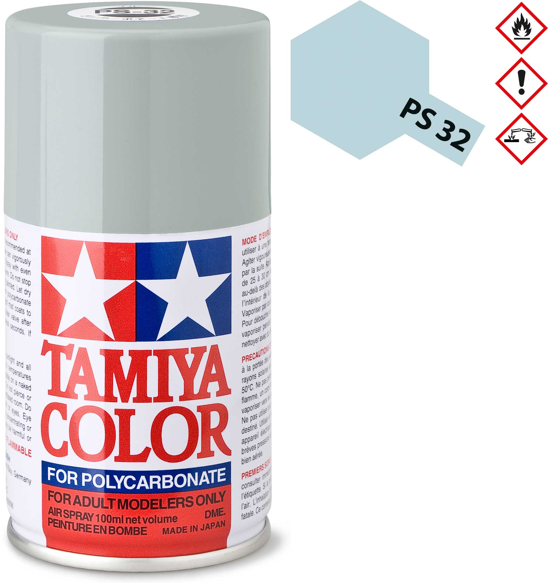 TAMIYA PS-32 Gris Corsa Polycarbonate Aérosol 100ml