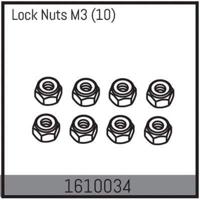 ABSIMA M3 lock nuts (10)