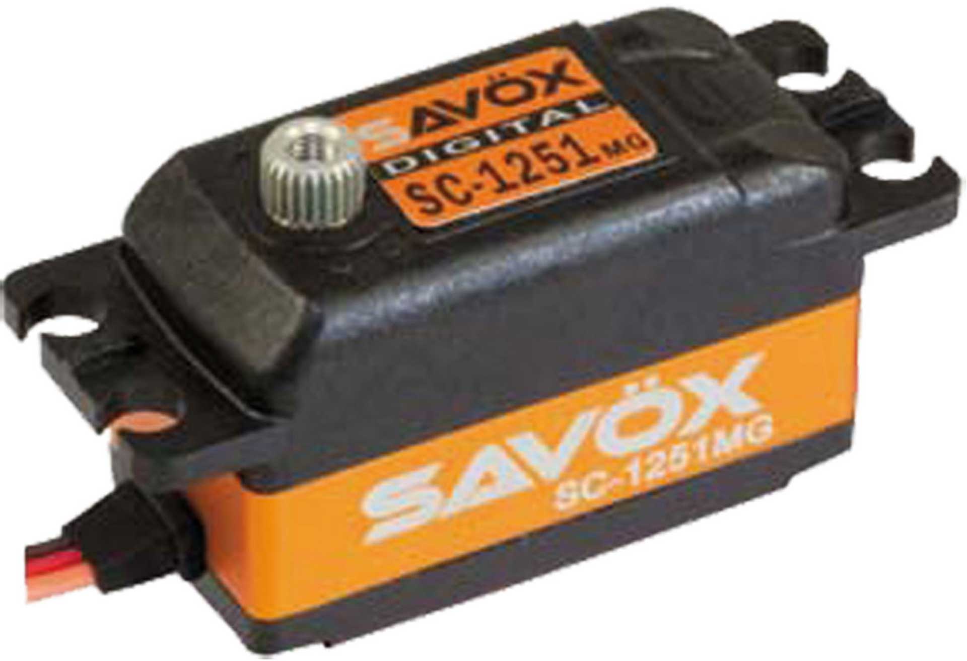 SAVÖX SV-1254MG (8,4V/18KG/0,075s) CORELESS HV LOW PROFILE SERVO