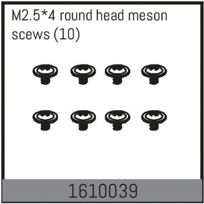 ABSIMA M2.5*4 round head meson screws (10)