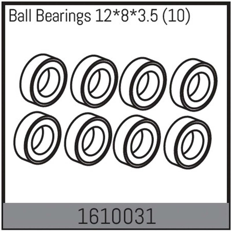 ABSIMA Ball bearing 12*8*3,5 (10)