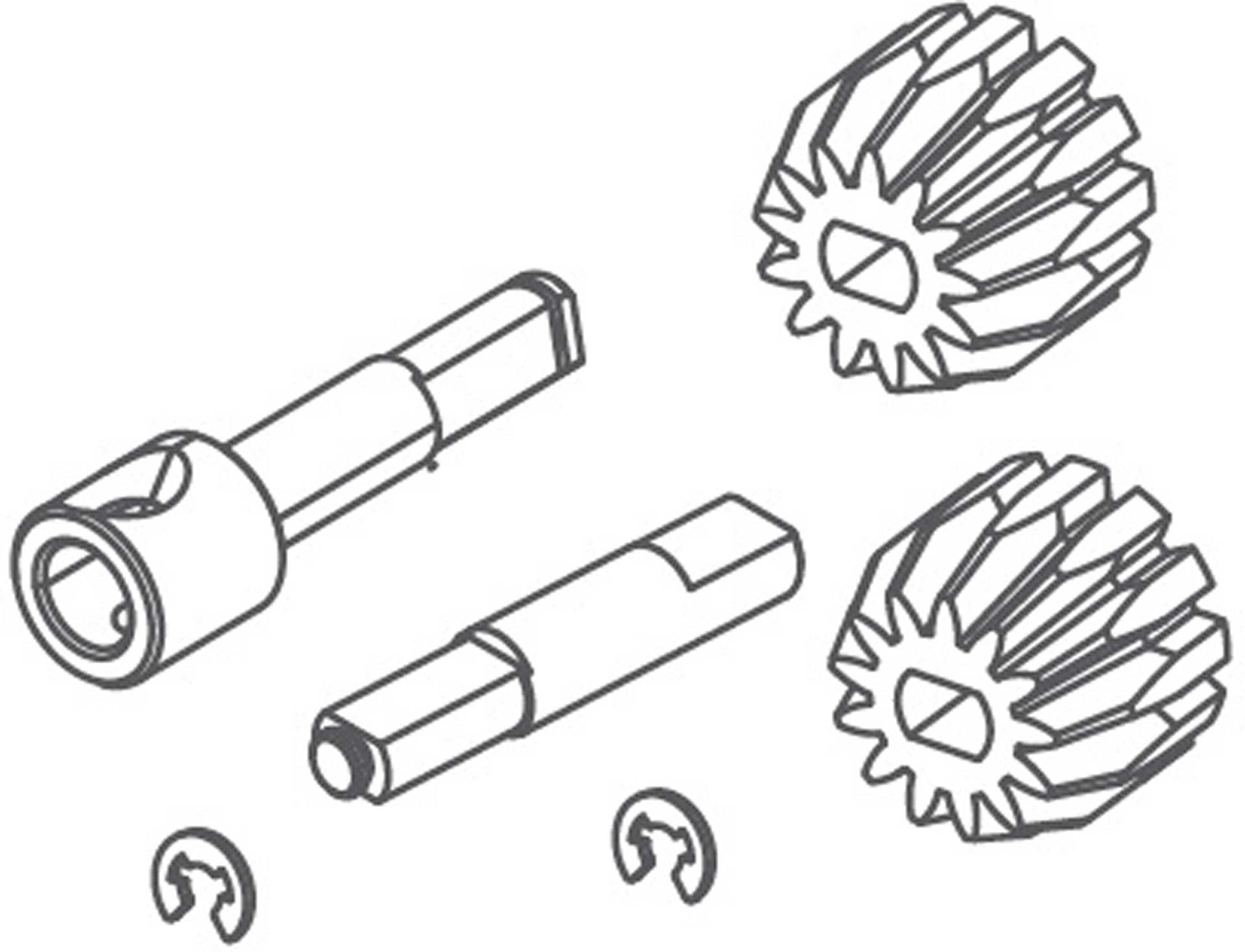 ABSIMA Engrenage de différentiel 13Z (2 pcs.)