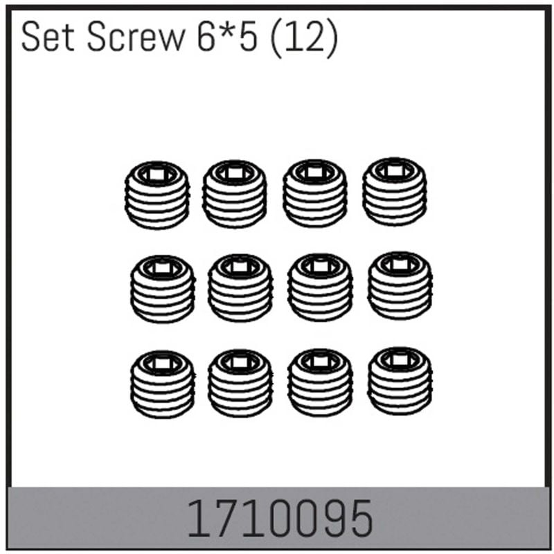 Absima Mamba 7 : Vis sans tête 6*5 (12 pcs.)