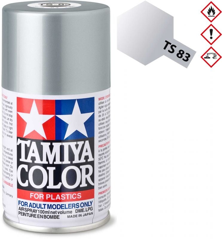 TAMIYA TS-83 Metallic Silber glänzend Kunststoff Spray 100ml