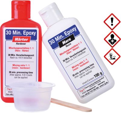 R&G 30-MINUTE EPOXY 200G WORKING PACK 100G RESIN + 100G HARDER