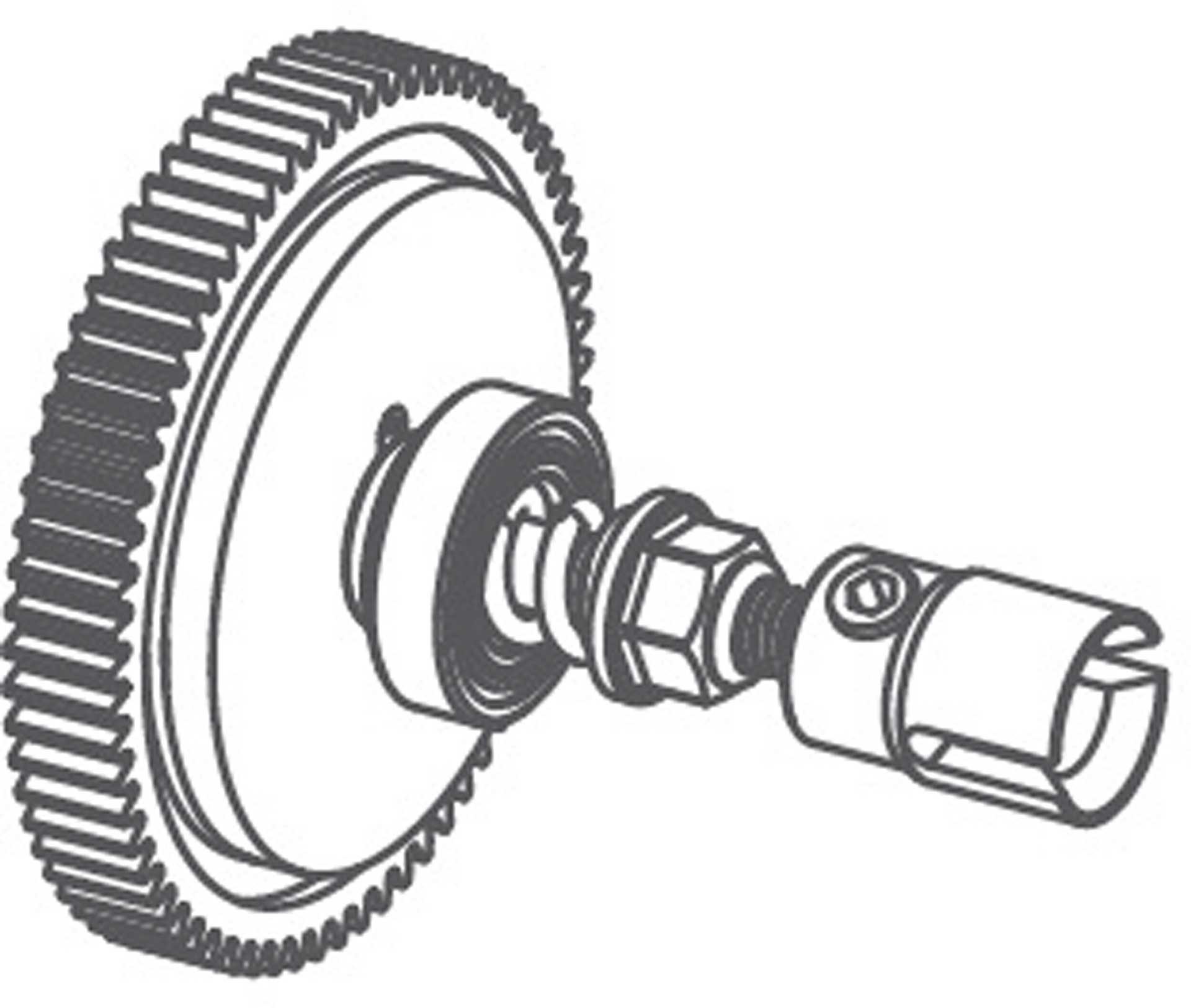 ABSIMA Slipperkupplung avec  CNC-Hauptzahnrad