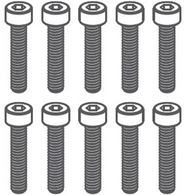 ABSIMA Vis à tête hexagonale M2*10 (10 pièces)