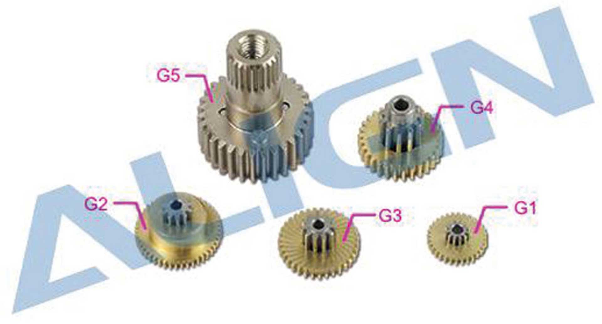 ALIGN DS530 Servo Getriebe Set