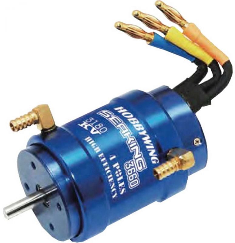 HOBBYWING SEAKING 3660SL 3180 KV BRUSHLESS MOTOR WITH WATER COOLING FOR SHIP MODELS