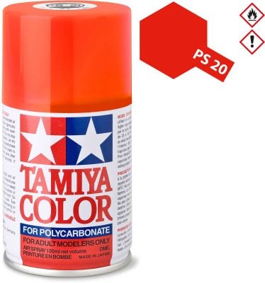 TAMIYA PS-20 Neon Red Polycarbonate Spray 100ml