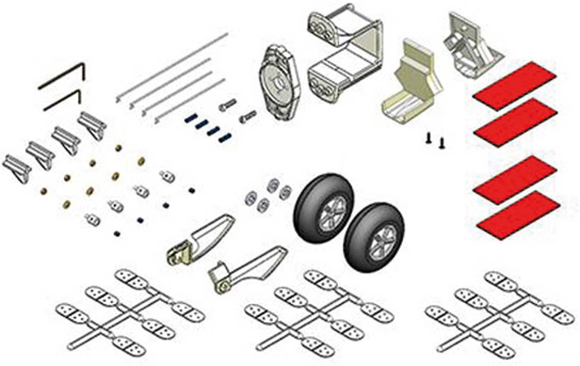 MULTIPLEX SMALL PARTS SET  PARKMASTER PRO