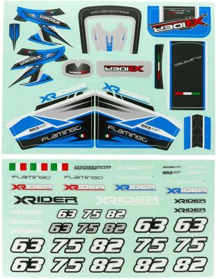 X-RIDER AUTOCOLLANTS BLEUE