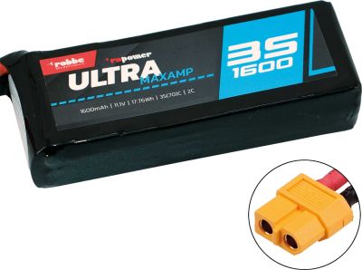 Robbe Modellsport RO-POWER ULTRA MAXAMP 1600MAH 11,1 VOLT 3S 35(70)C LIPO AKKU