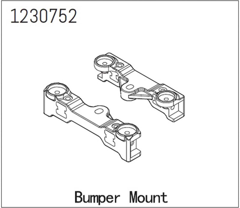 ABSIMA Front/rear bumper mount - CR3.4 LANDI