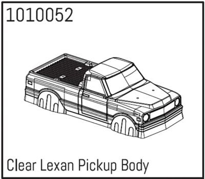 ABSIMA Clear Lexan Corps du pick-up