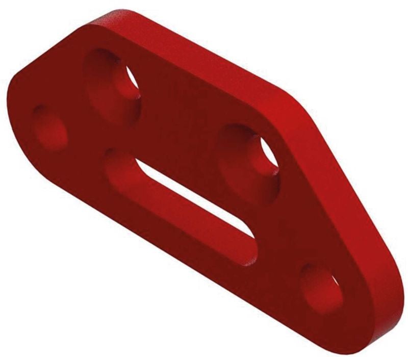 ARRMA Aluminum front suspension bracket, red