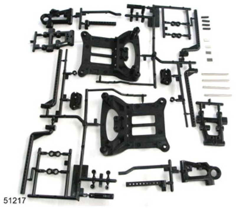 TAMIYA TT-01D/R/E B-Teile Querlenk./Kar.-Halter