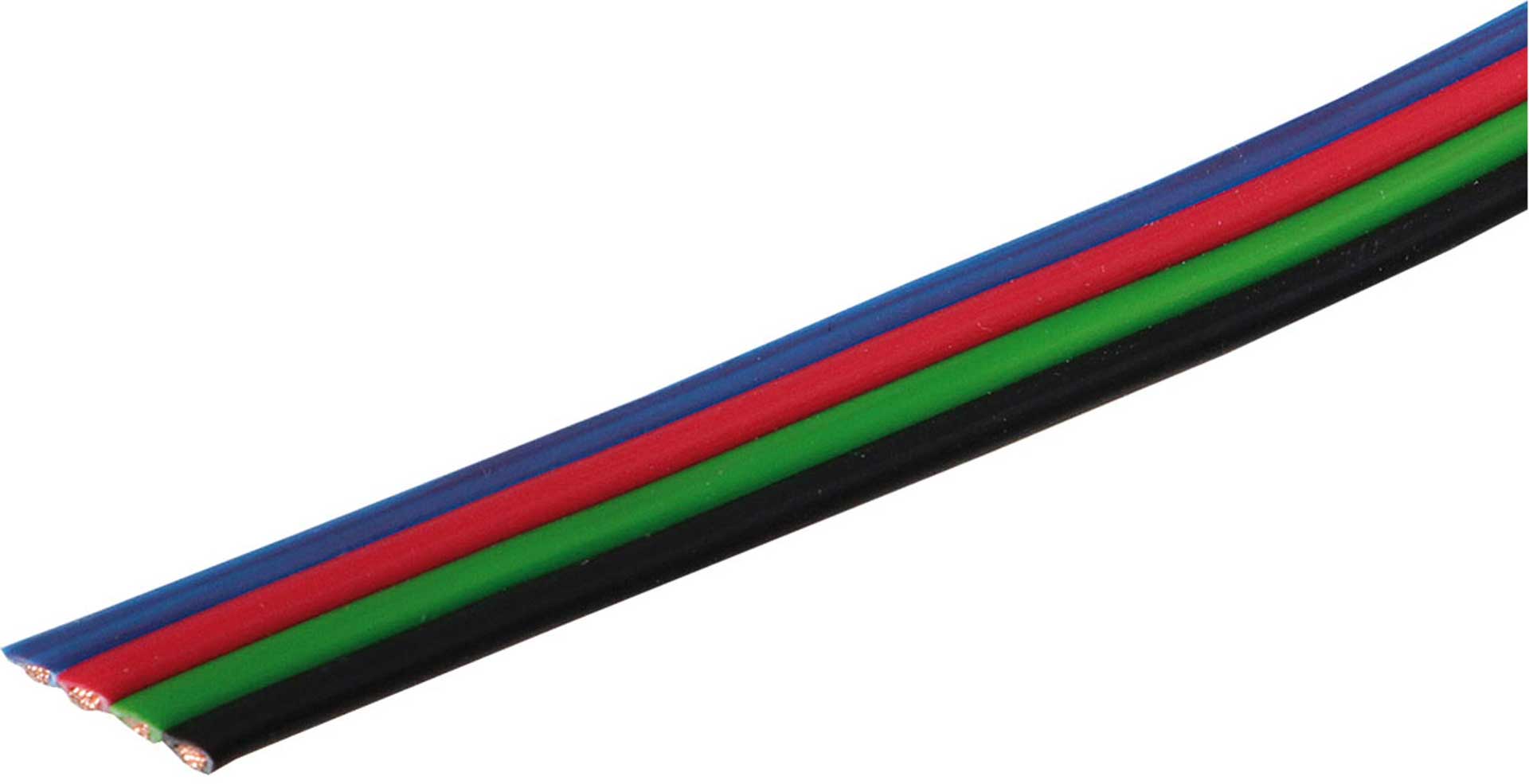 MODELLBAU LINDINGER LED RGB CABLE 4 WIRE 0,25MM² 5M 4X0,25MM² FLAT ...