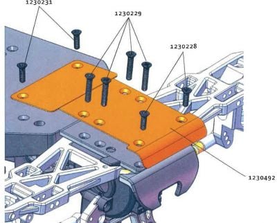 ABSIMA PLAUQE DE PROTECTION ALU BUGGY AB 2.4/3.4