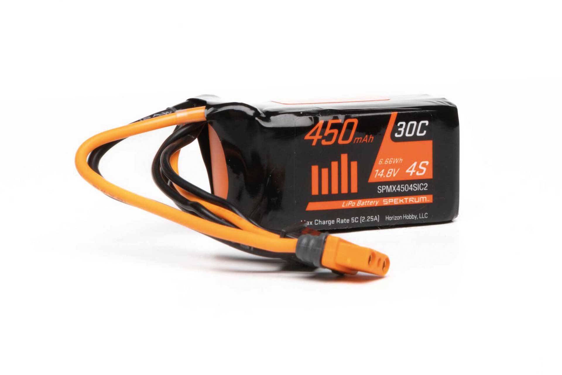 SPEKTRUM 450mAh 4S 14.8V 30C LiPo Battery; IC2