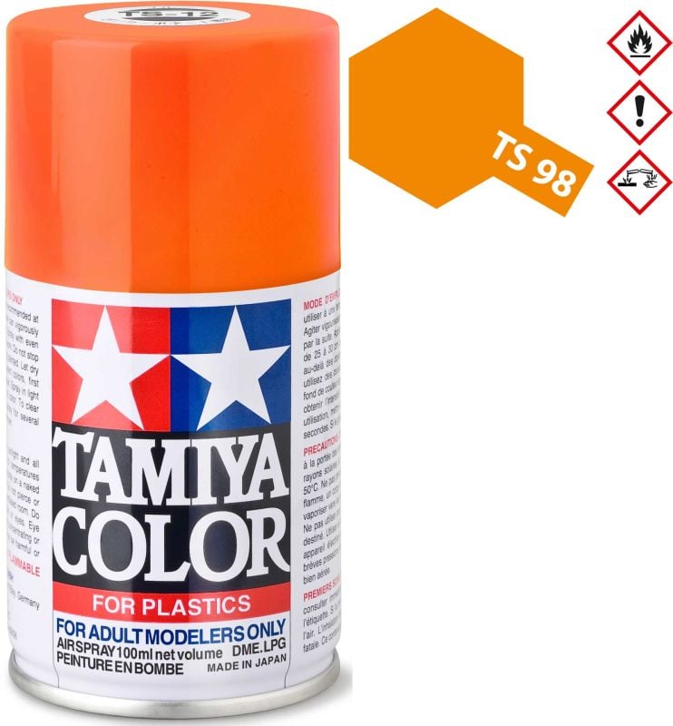 TAMIYA TS-98 Pure-Orange glänzend Kunststoff Spray 100ml