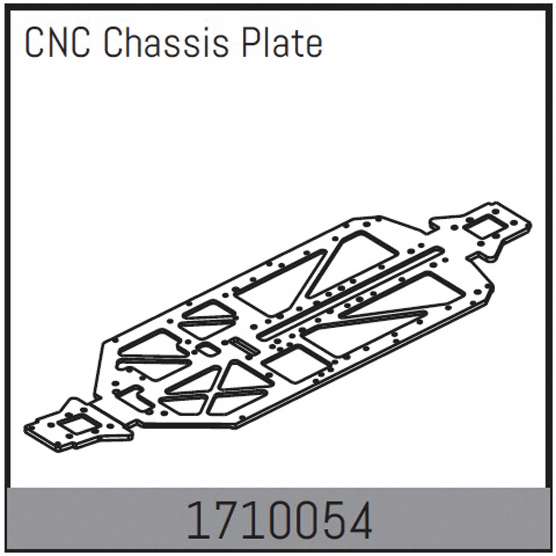 Absima Mamba 7 : Plaque de châssis CNC