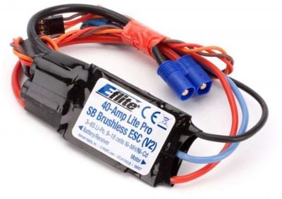 E-FLITE 40-AMP LITE PRO SWITCH-MODE BEC BRUSHLESS ESC (V2)