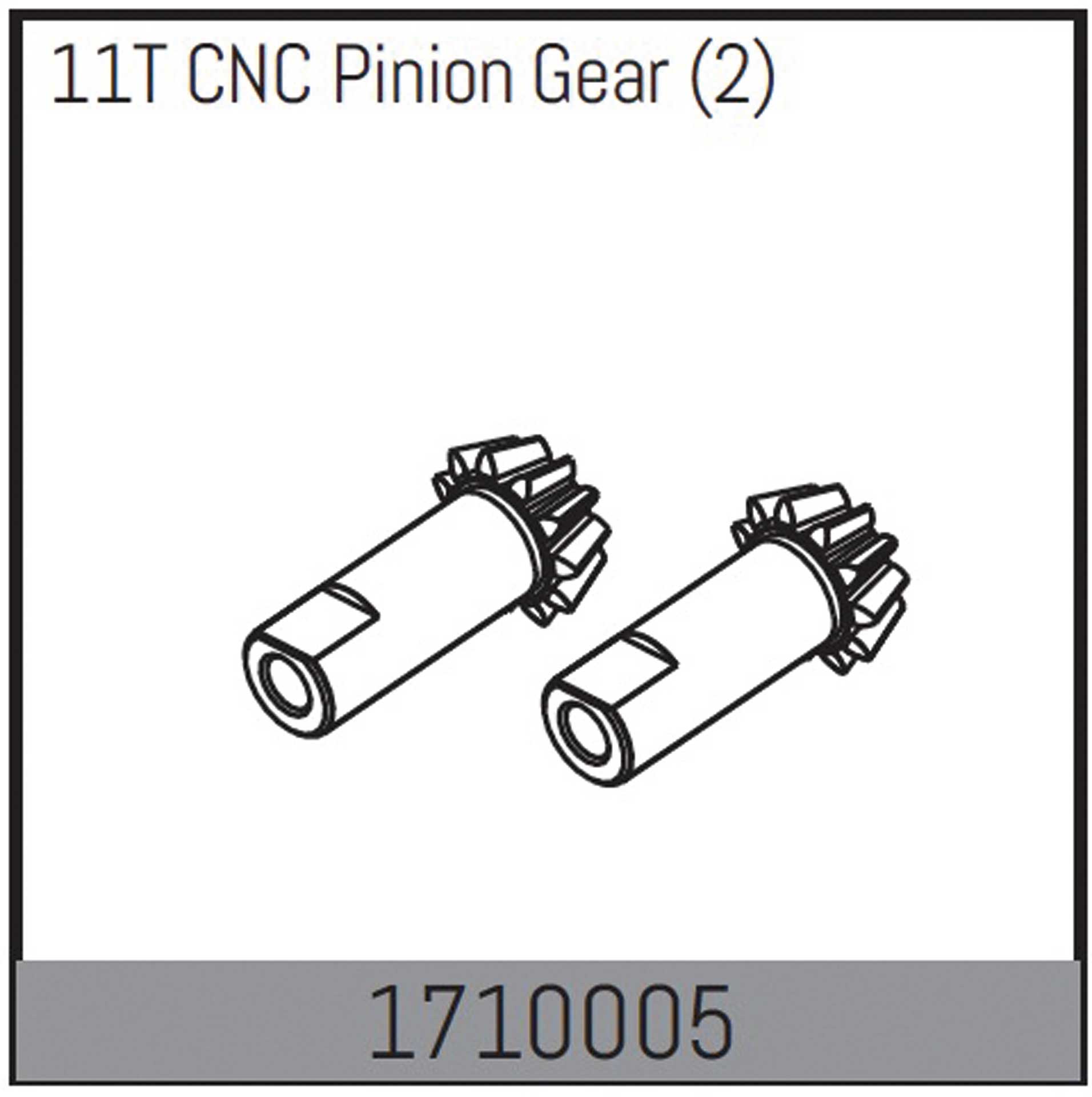 Absima Mamba 7 : Pignon d'engrenage CNC 11Z