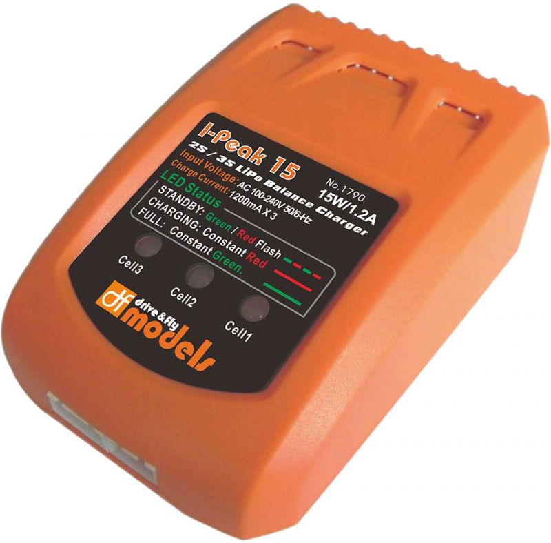 DRIVE & FLY MODELS I-PEAK 15 LIPO BALANCER CHARGEUR 1A (XH)