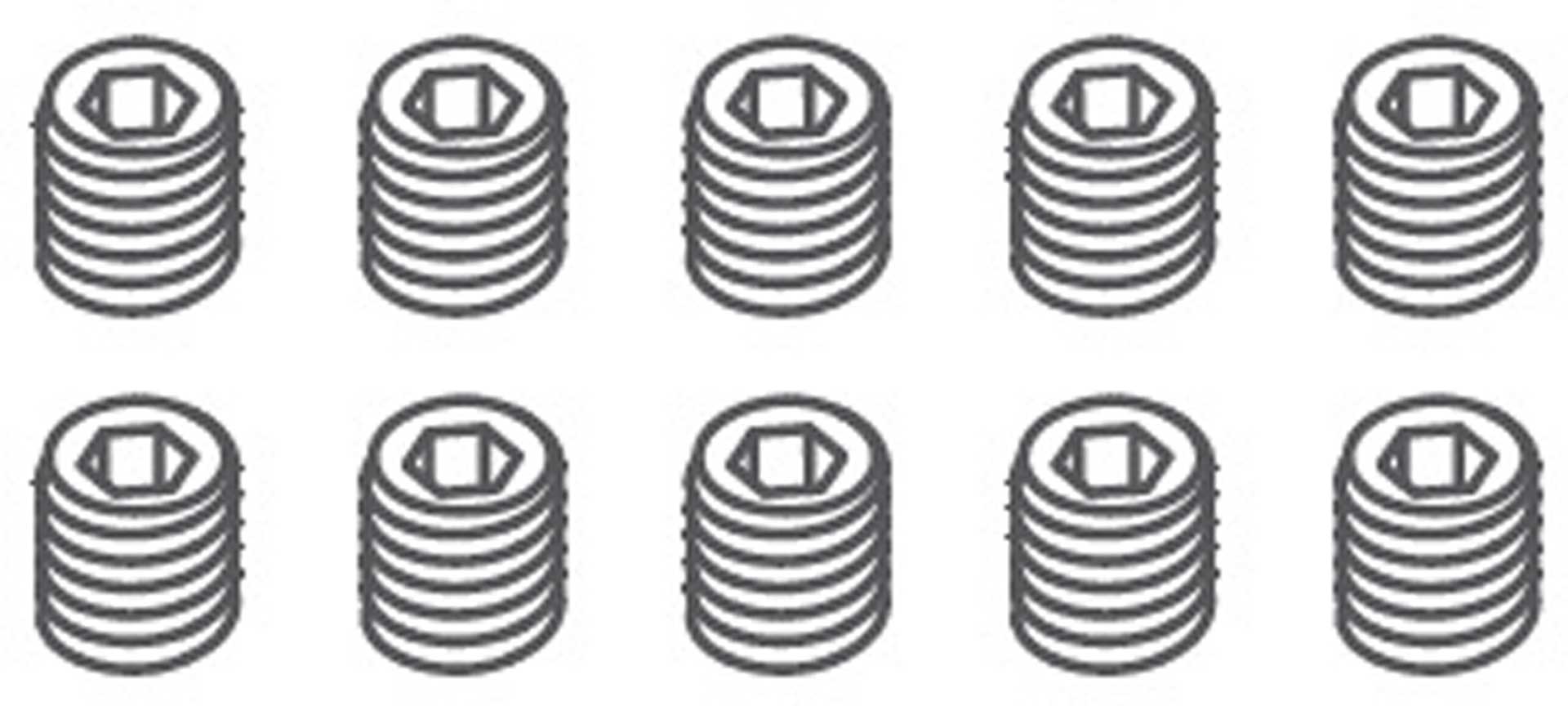 ABSIMA Vis sans tête M3*3 (10 pièces)