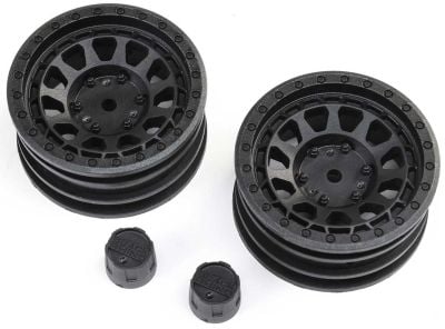 AXIAL 1.9 Black Rhino Primm Wheels, 12mm Hex, Black (2)