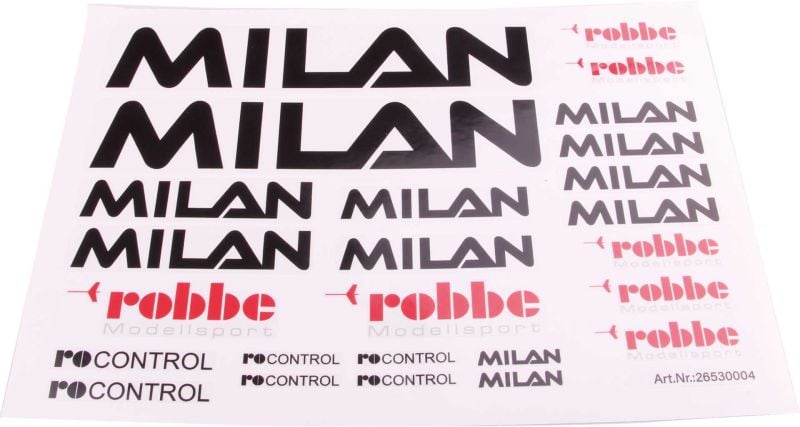 Robbe Modellsport AUTOCOLLANTS  MILAN (ARF/KIT/PNP)