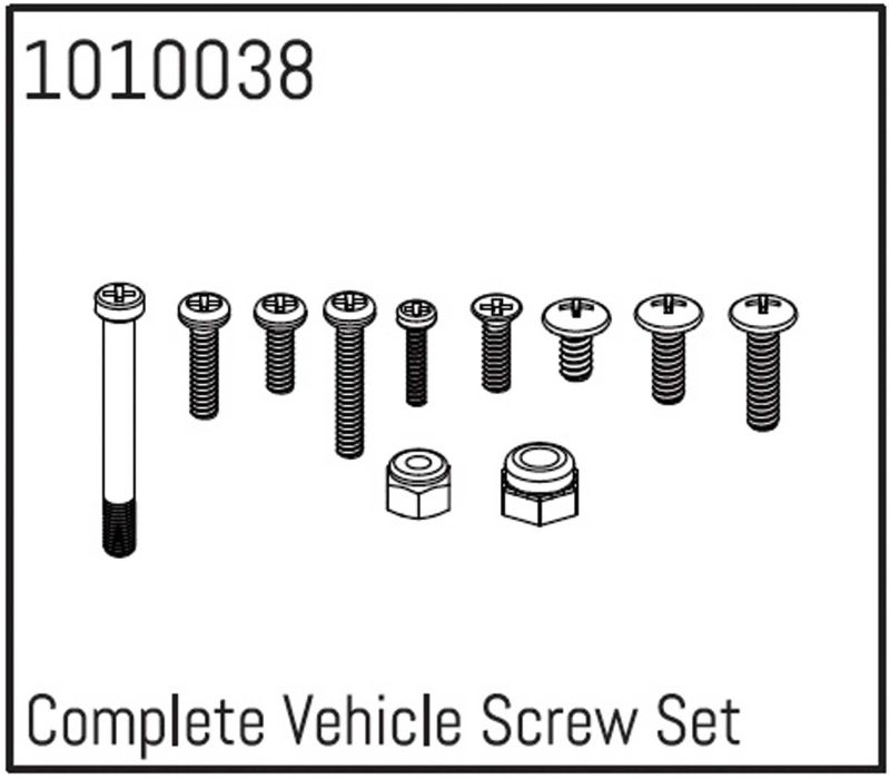 ABSIMA Ensemble complet de vis pour véhicule