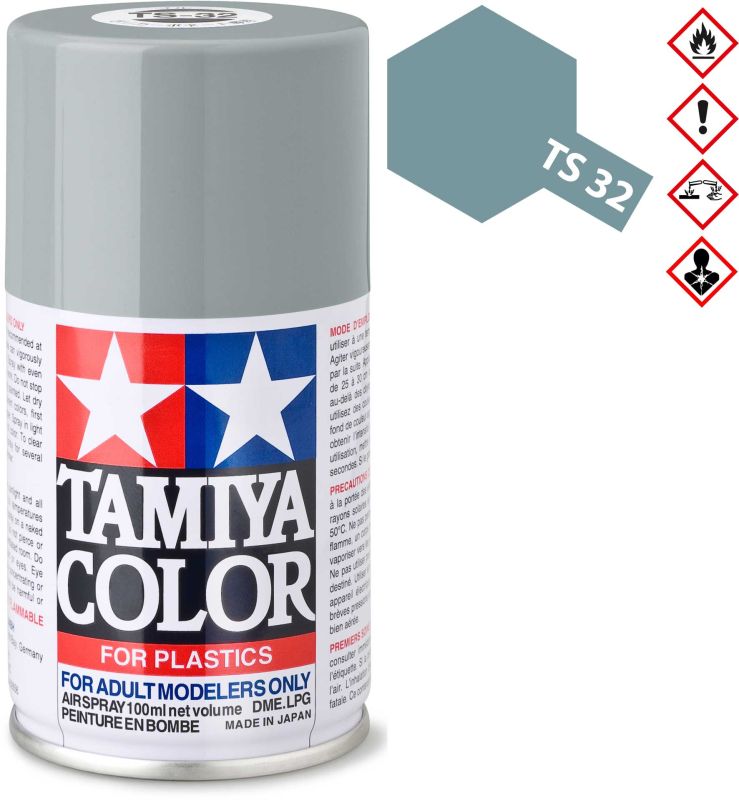 TAMIYA TS-32 Nebelgrau matt Kunststoff Spray 100ml