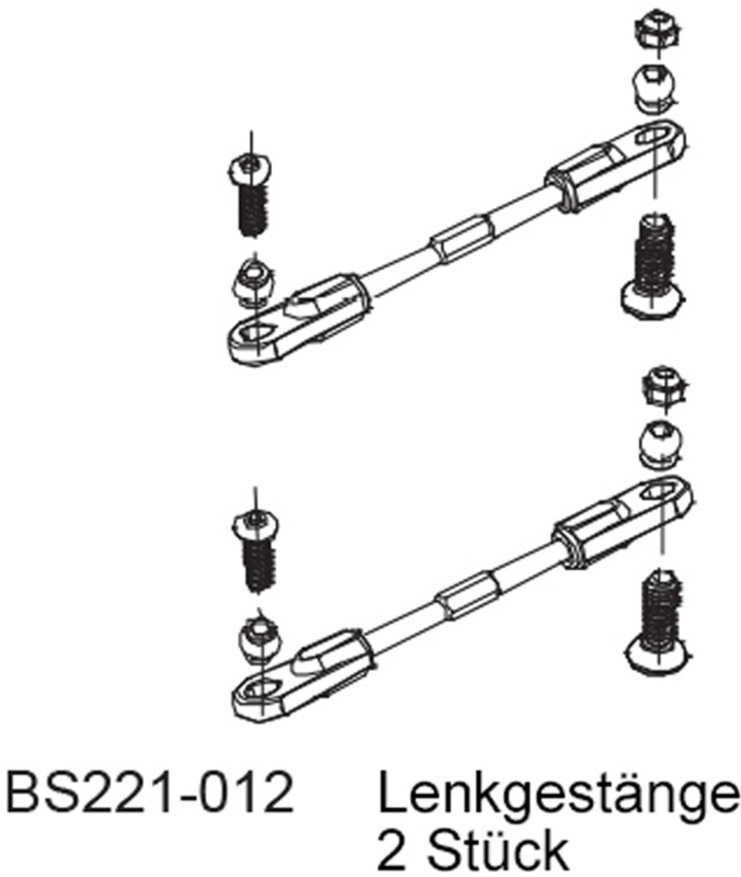 D-Power Tringles de direction (2 pièces) - BEAST BX / TX